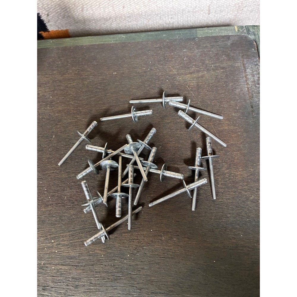 Unbranded Pop Rivets Unisex OS Silver Like New Large Flange Aluminum Blind 20pc